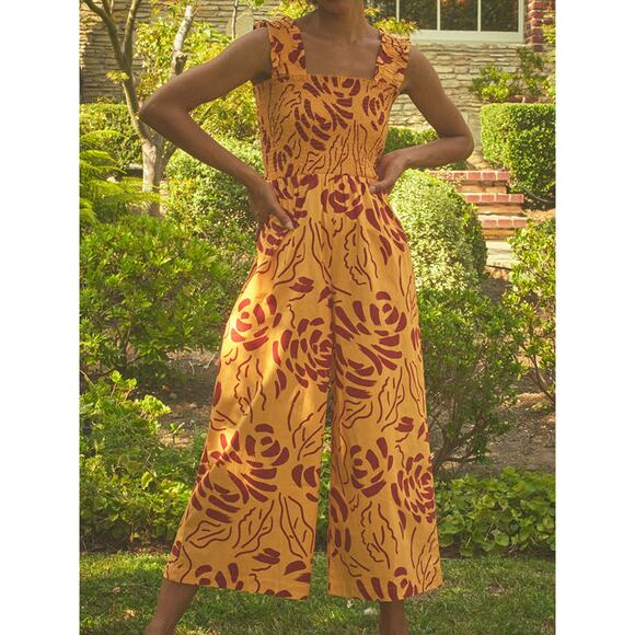 The Odells Jane Jumpsuit in Zest Multi Anthropologie - Picture 1 of 10
